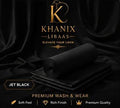 Premium Black Wash & Wear Unstitched Suit for Men – Khanix Libaas